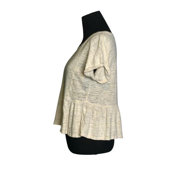 Madewell Antique Cream Linen Short Sleeves Tee size XS - Picture 7 of 12
